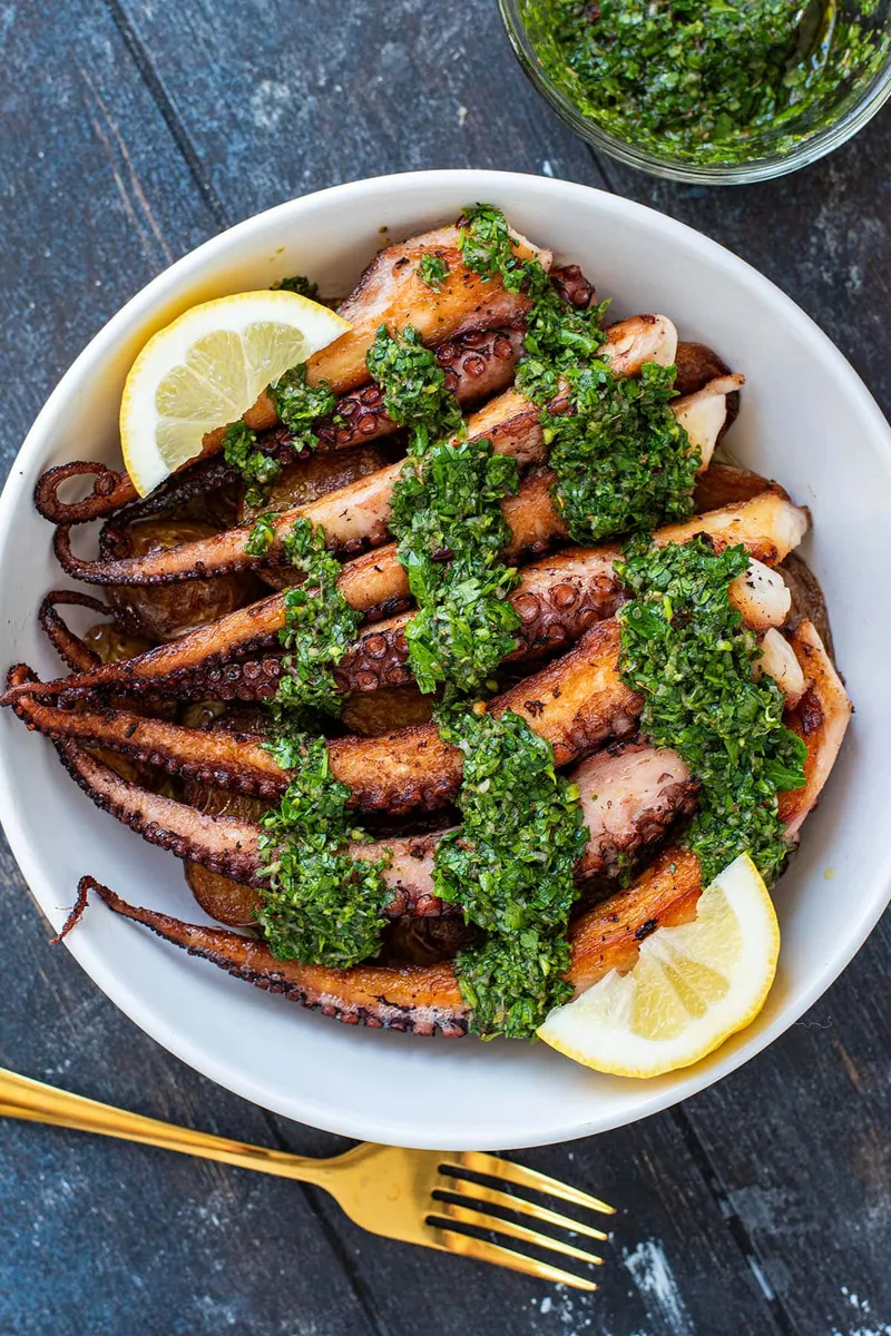 Seared Octopus with Potatoes