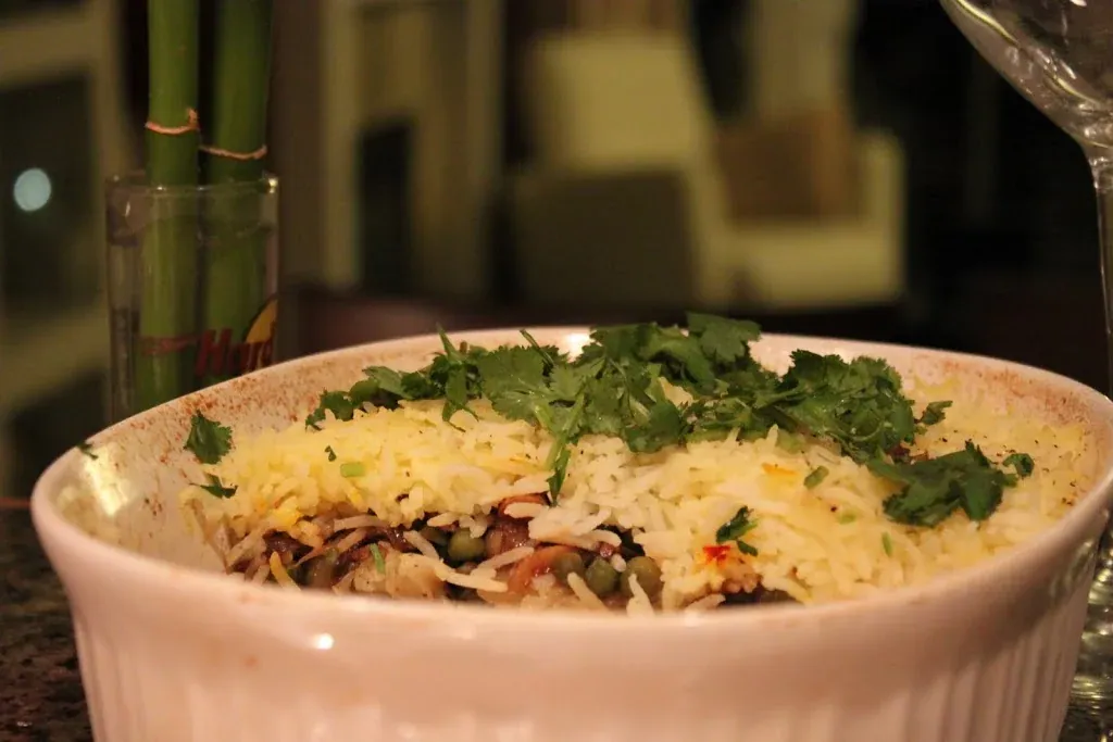 Garlicky Vegetable Biryani