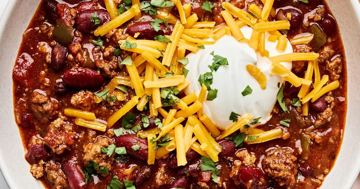 Slow Cooker Chili with ground beef