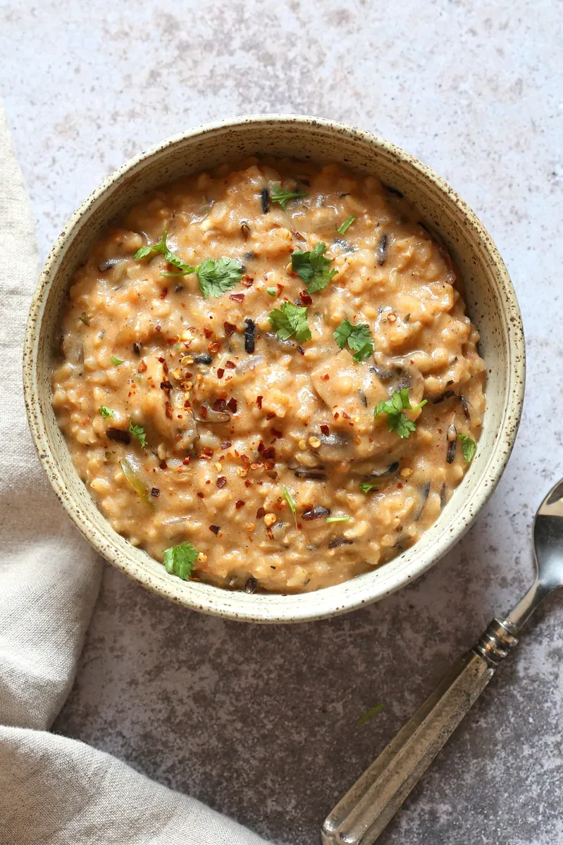 Instant Pot Wild Rice Mushroom Soup