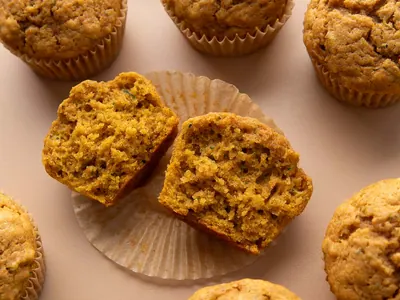 Pumpkin Zucchini Muffins