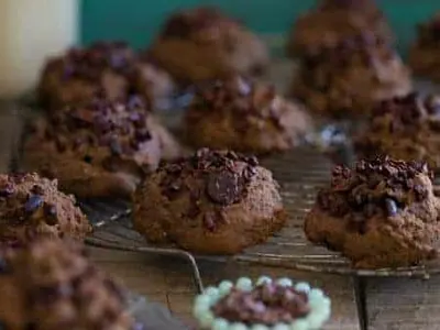 Chocolate Cherry Muffin Tops