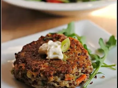 Quinoa Goat Cheese Patties