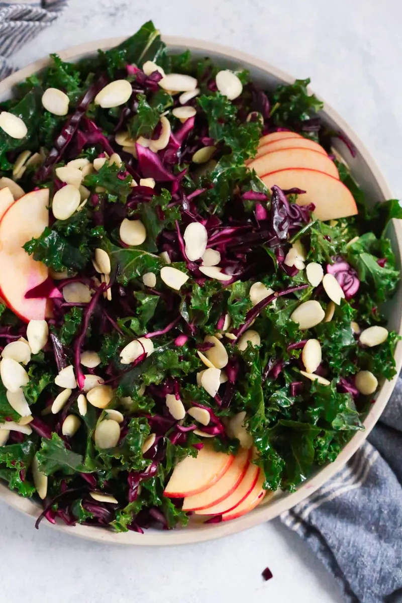 Red Cabbage Kale Salad