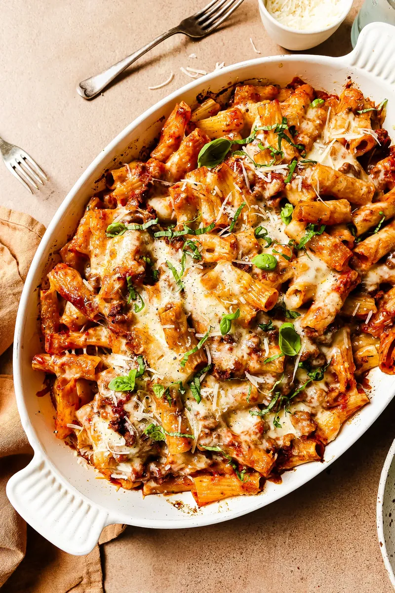 Baked Beef Rigatoni