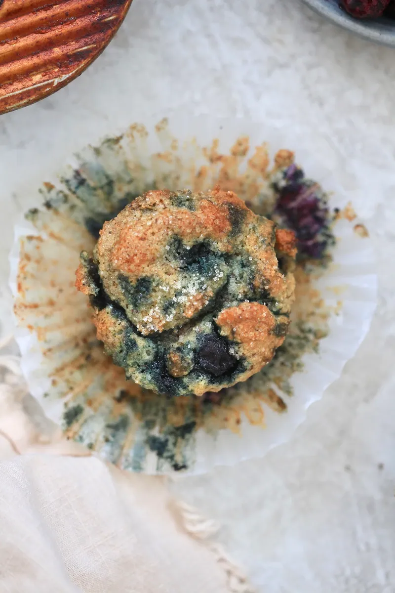 Almond Flour Blueberry Muffins