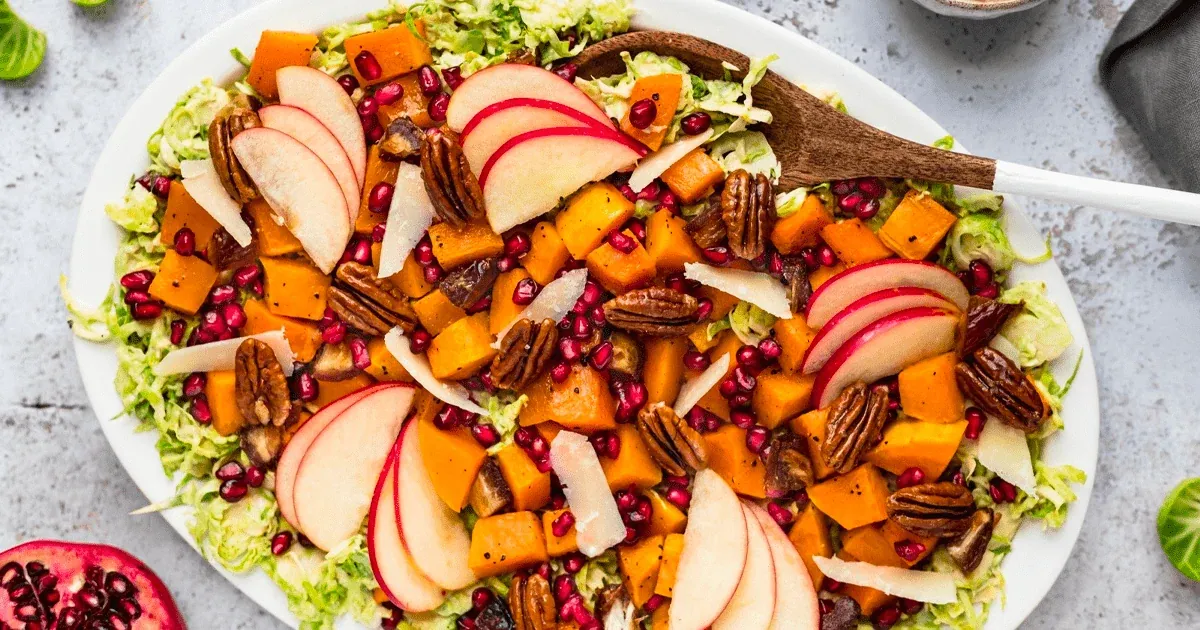 Butternut Squash Brussels Sprout Salad