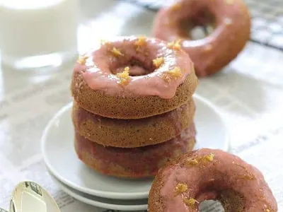 Strawberry Lemon Donuts
