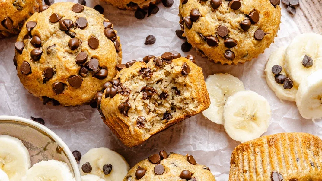 Peanut Butter Banana Muffins