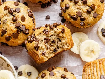 Peanut Butter Banana Muffins