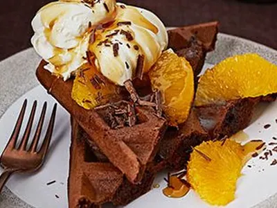 Chocolate Orange Waffles