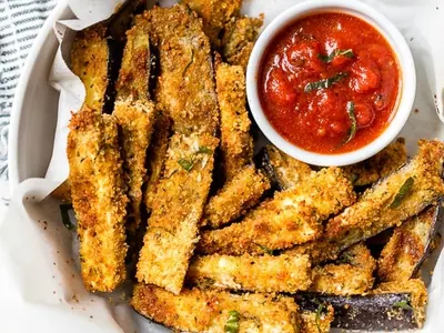 Baked Eggplant Sticks