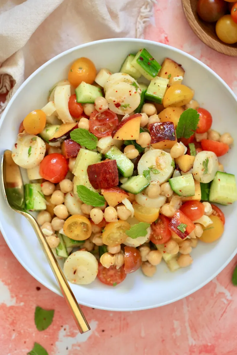 Hearts of Palm Chickpea Salad