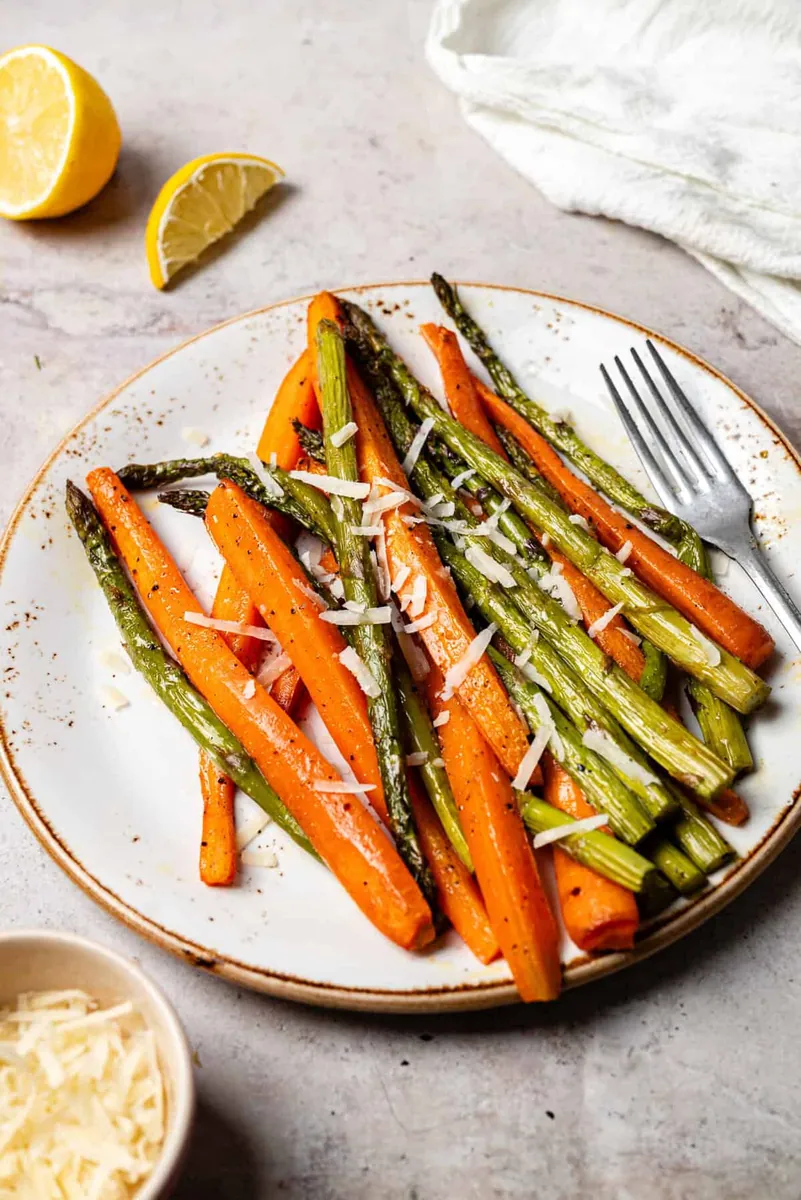 Roasted Asparagus and Carrots