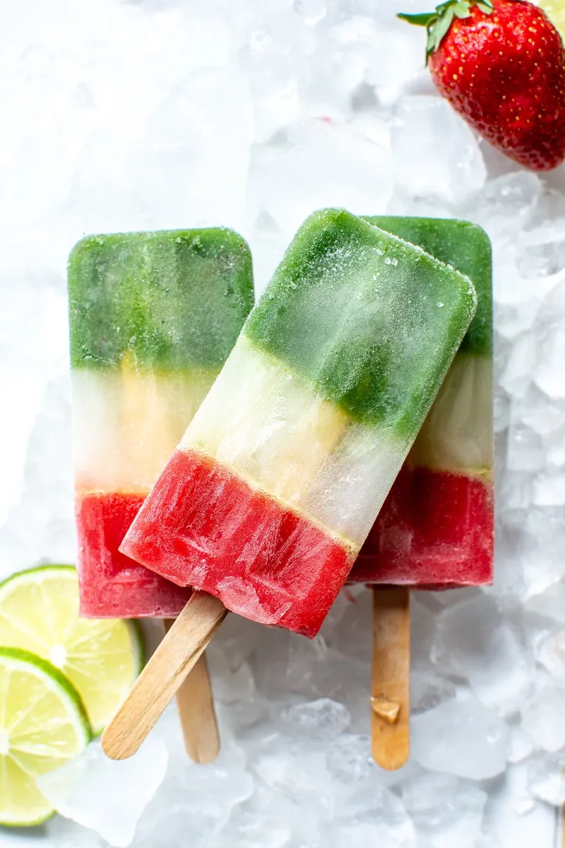 Grape Lime Strawberry Paletas