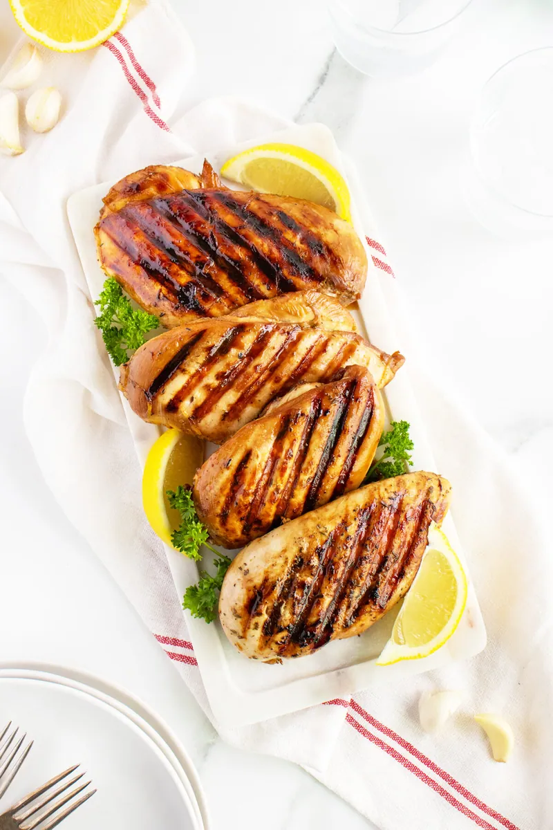 Grilled Chicken Breast with fresh herbs (cilantro