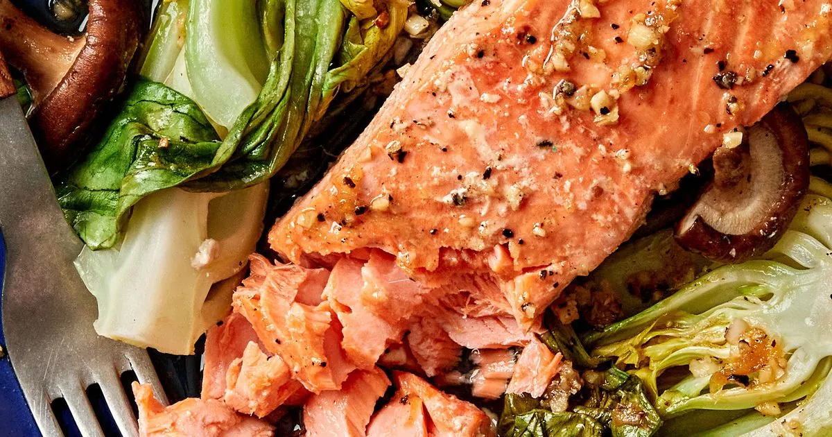 Garlic Ginger Salmon Dinner