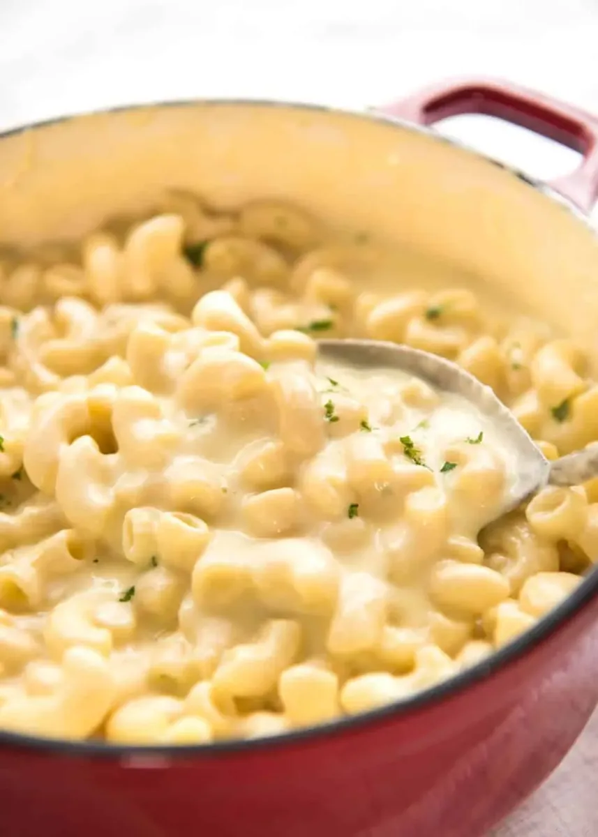 Stovetop Macaroni and Cheese with swiss