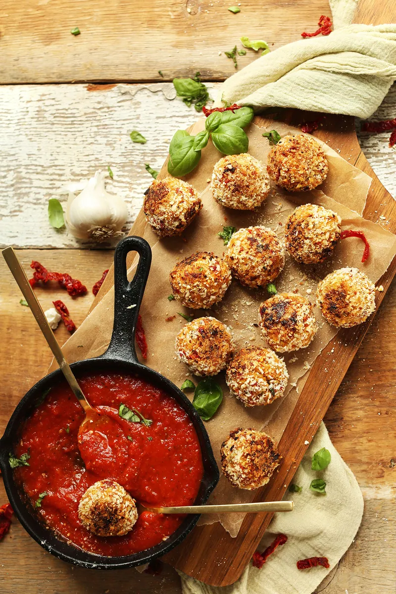 Sun-Dried Tomato Cauliflower Arancini