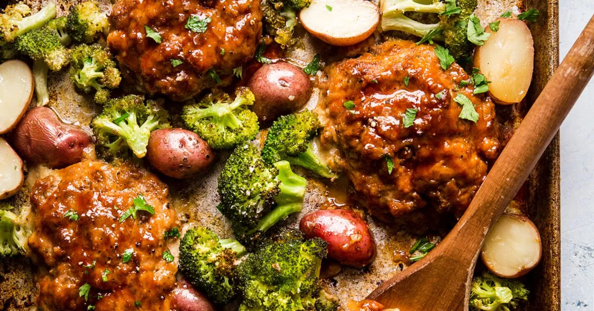 Italian Meatloaf Sheet Pan