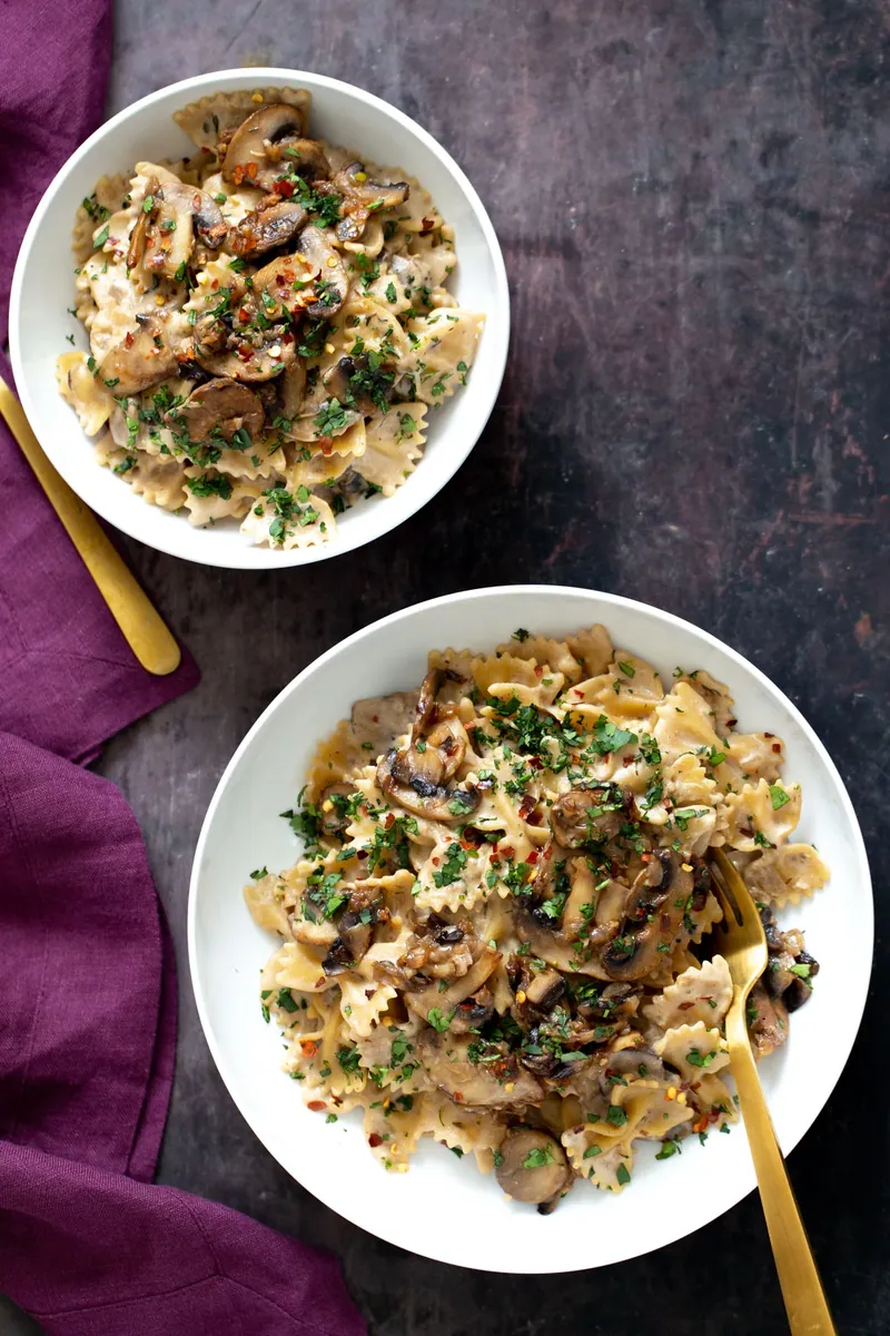 Mushroom Stroganoff (4 servings)