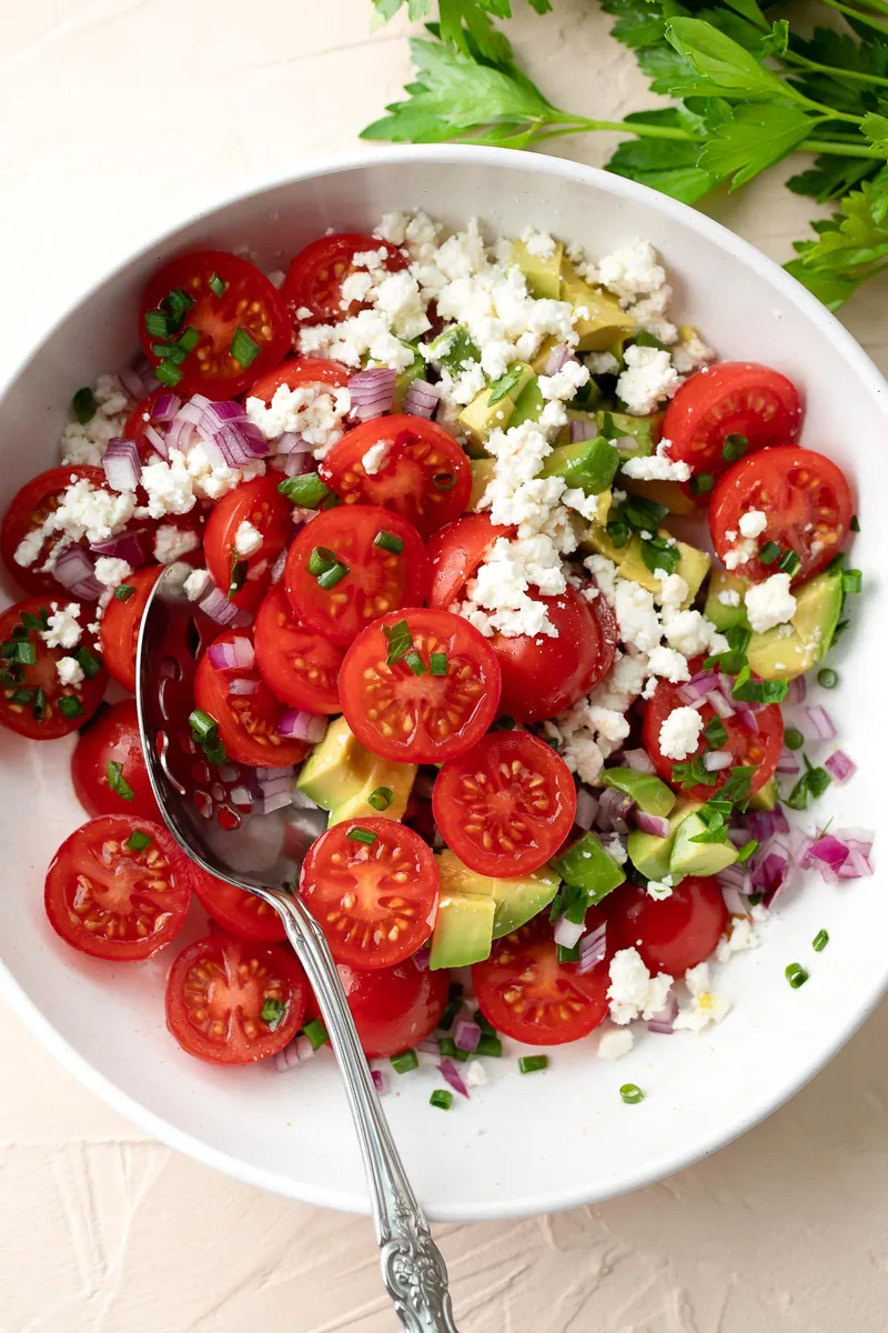 Cherry Tomato Salad with avocados