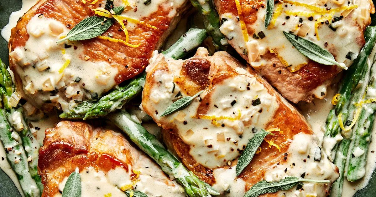 Pork Chops With Asparagus