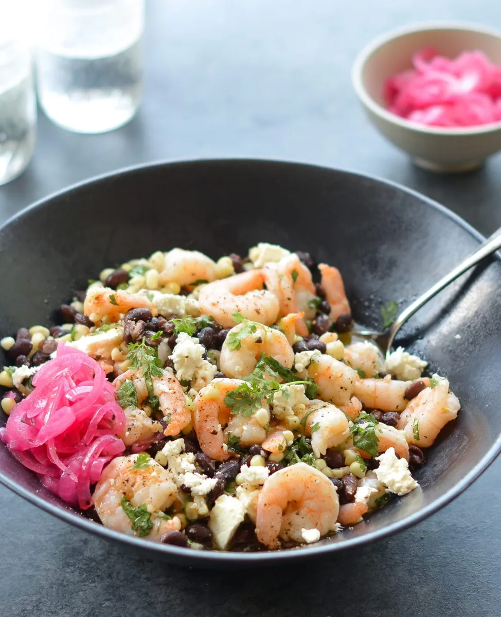 Black Bean Shrimp Salad