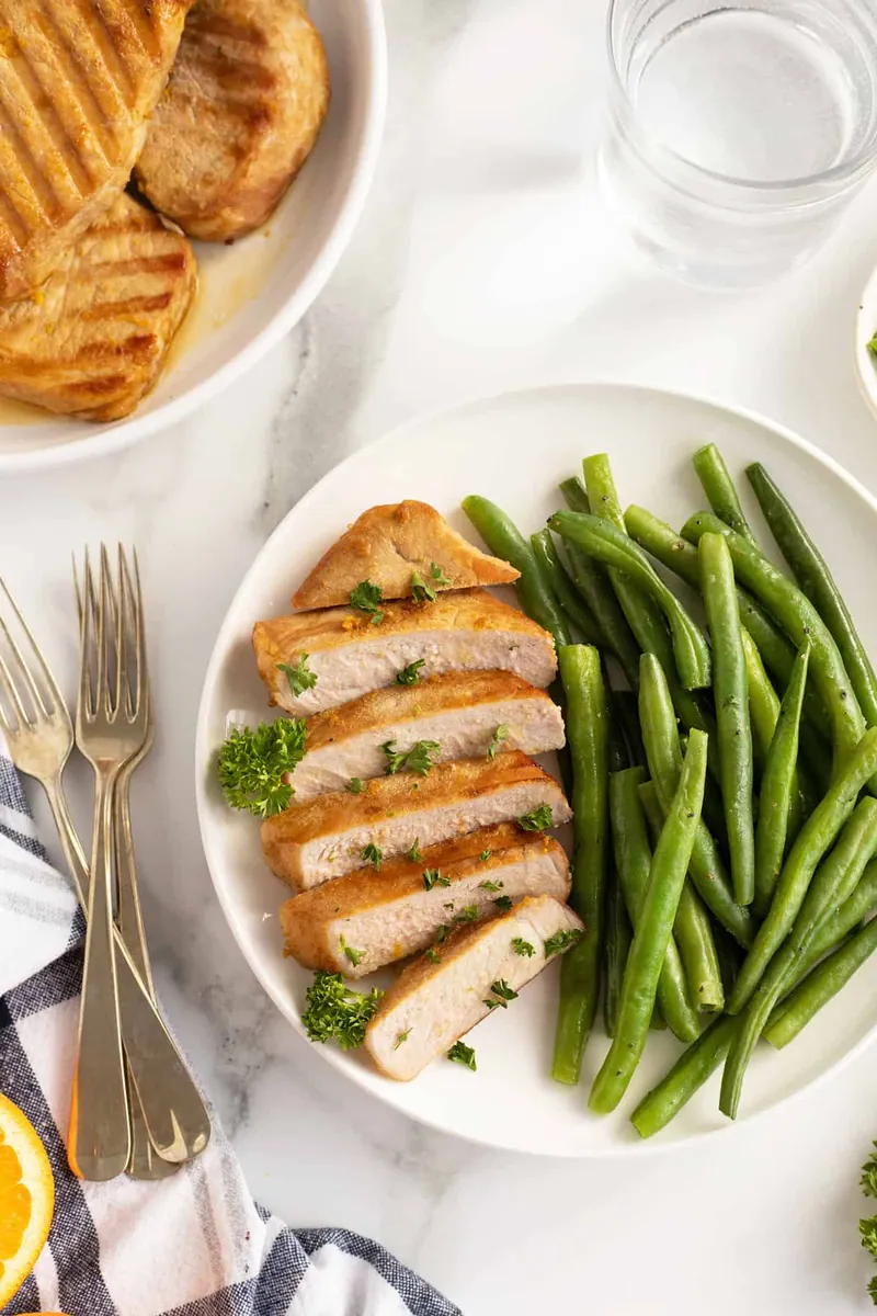 Bourbon Grilled Pork Chops