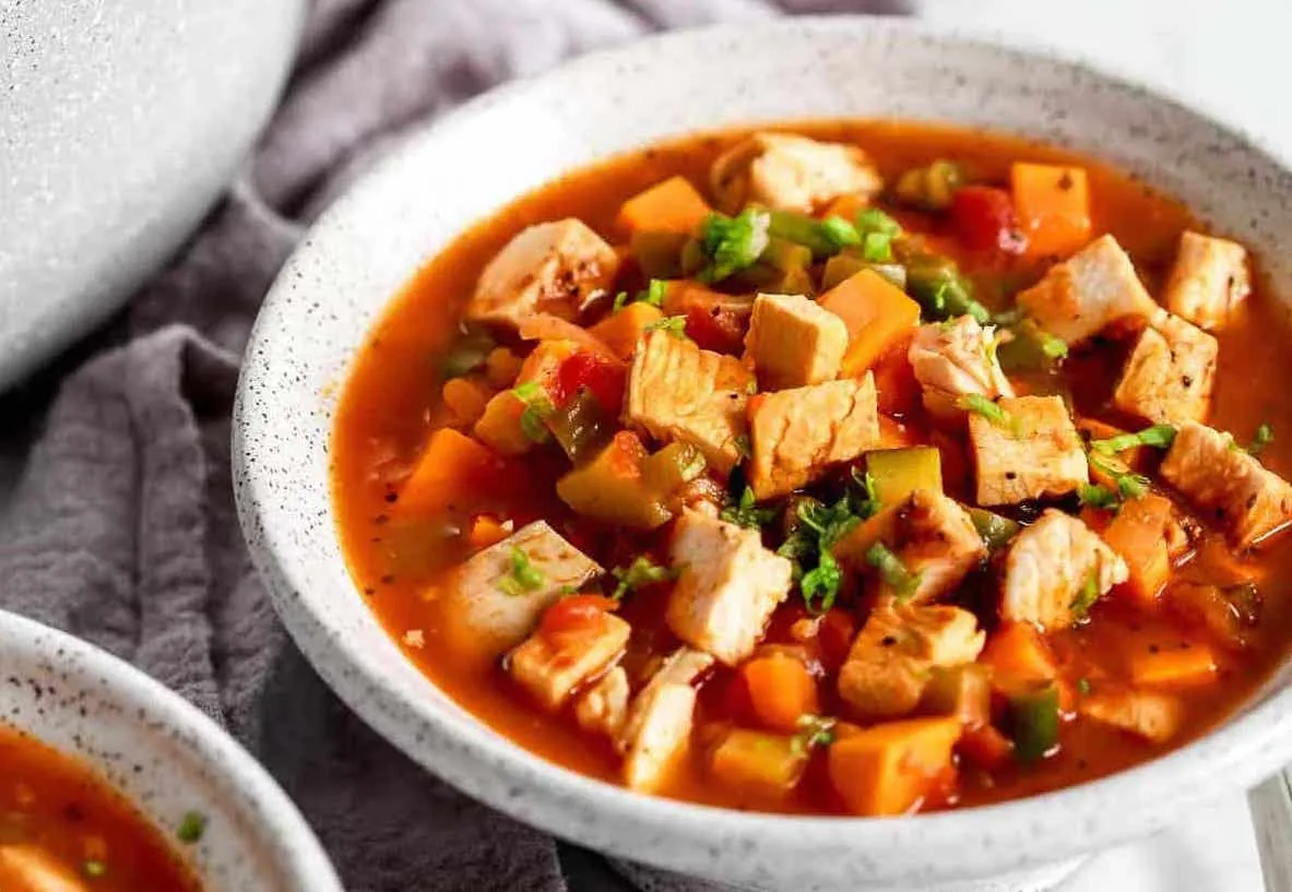Chicken Vegetable Soup with broth