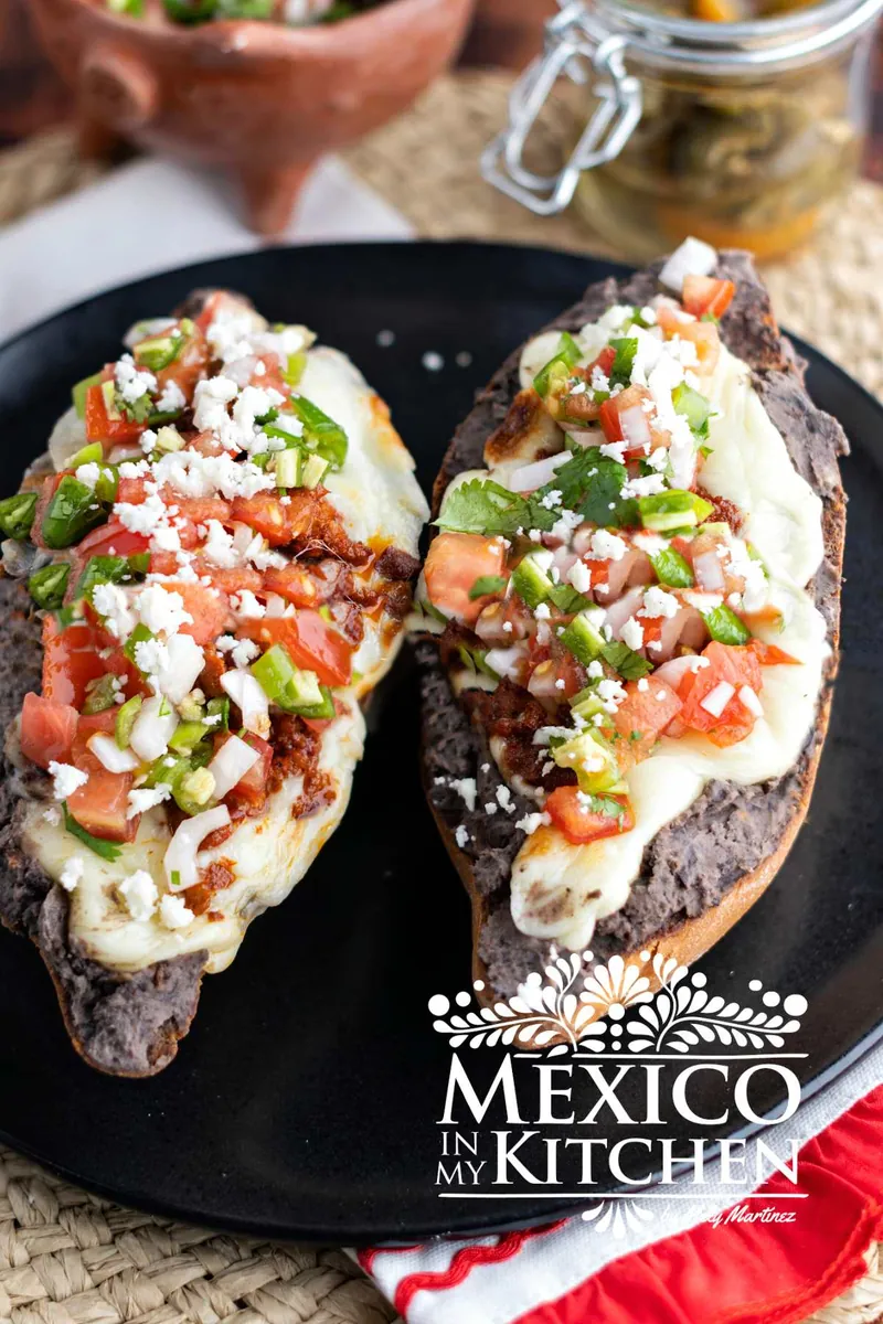 Cheesy Bean Molletes