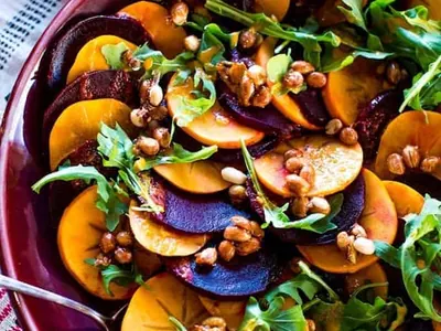 Beet Persimmon Salad