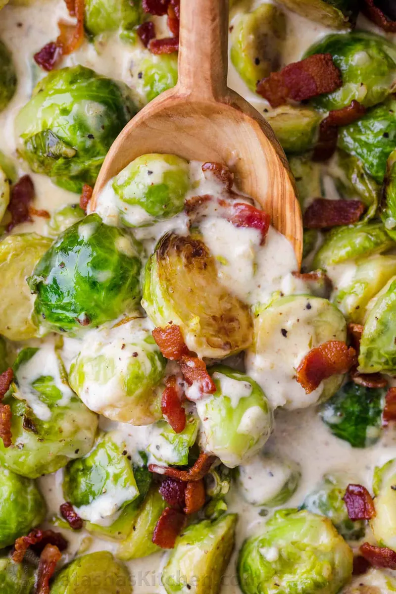 Brussels Sprouts Alfredo