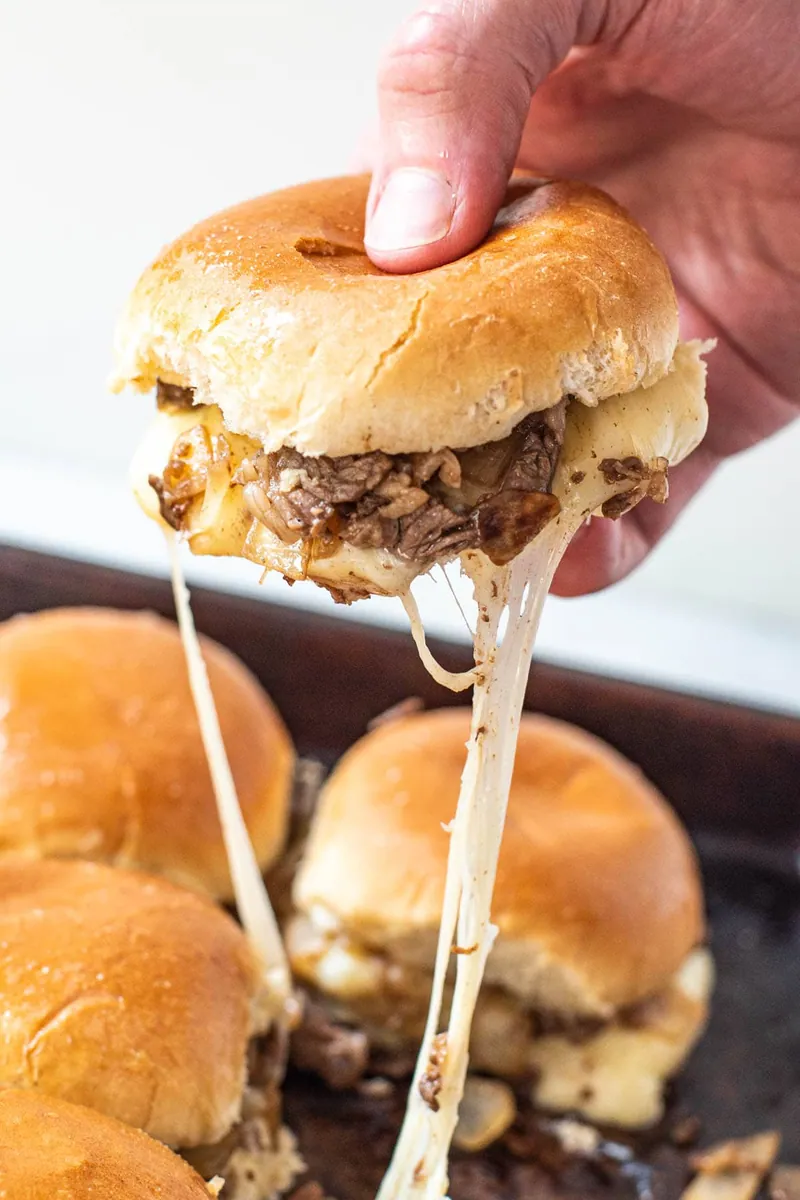 Philly Cheesesteak Sliders