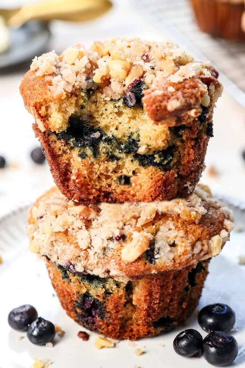 Blueberry Muffins with butter