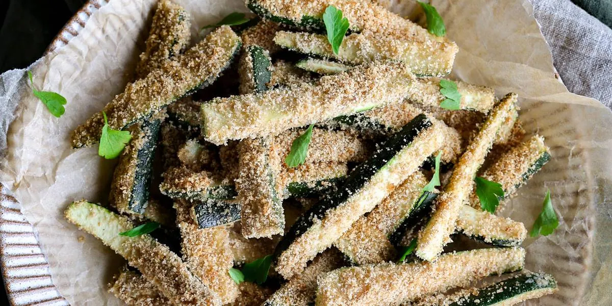 Baked Zucchini Fries with Dips