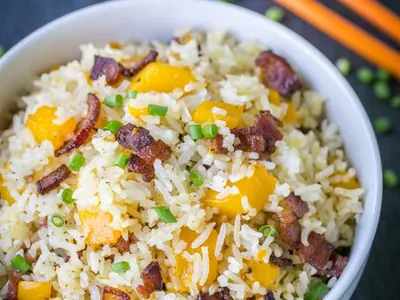 Bacon Mango Fried Rice
