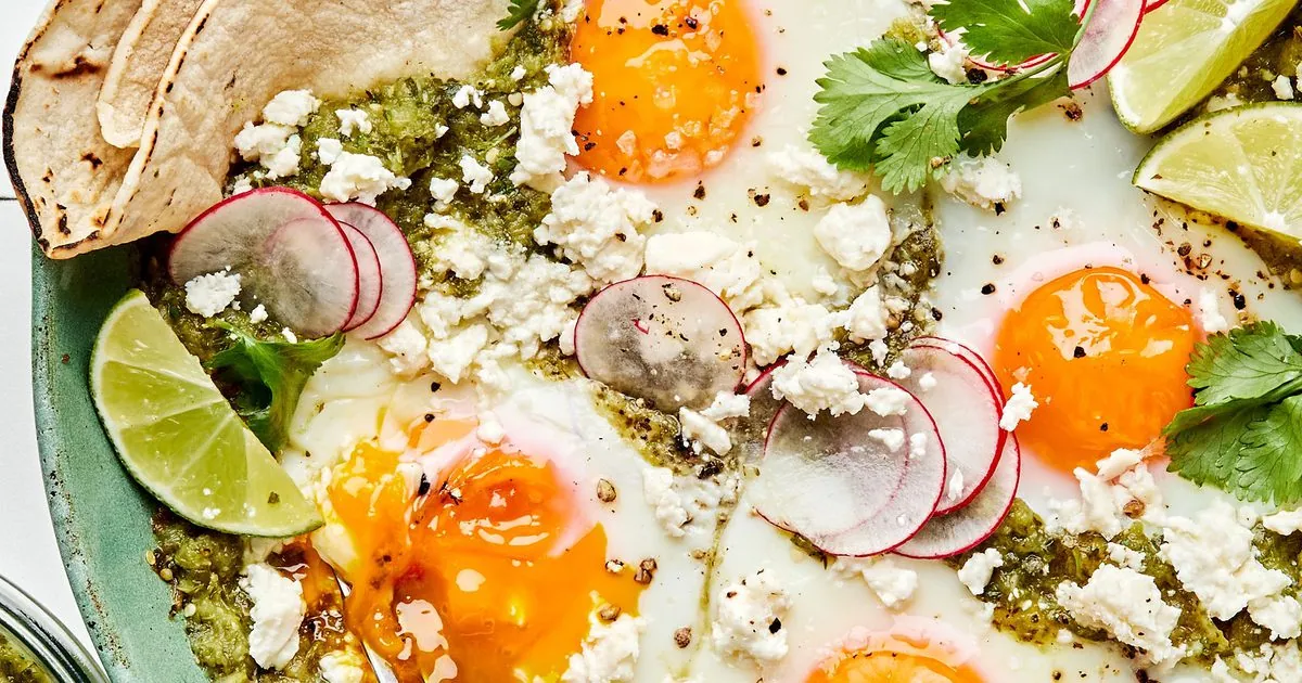 Salsa Verde Baked Eggs