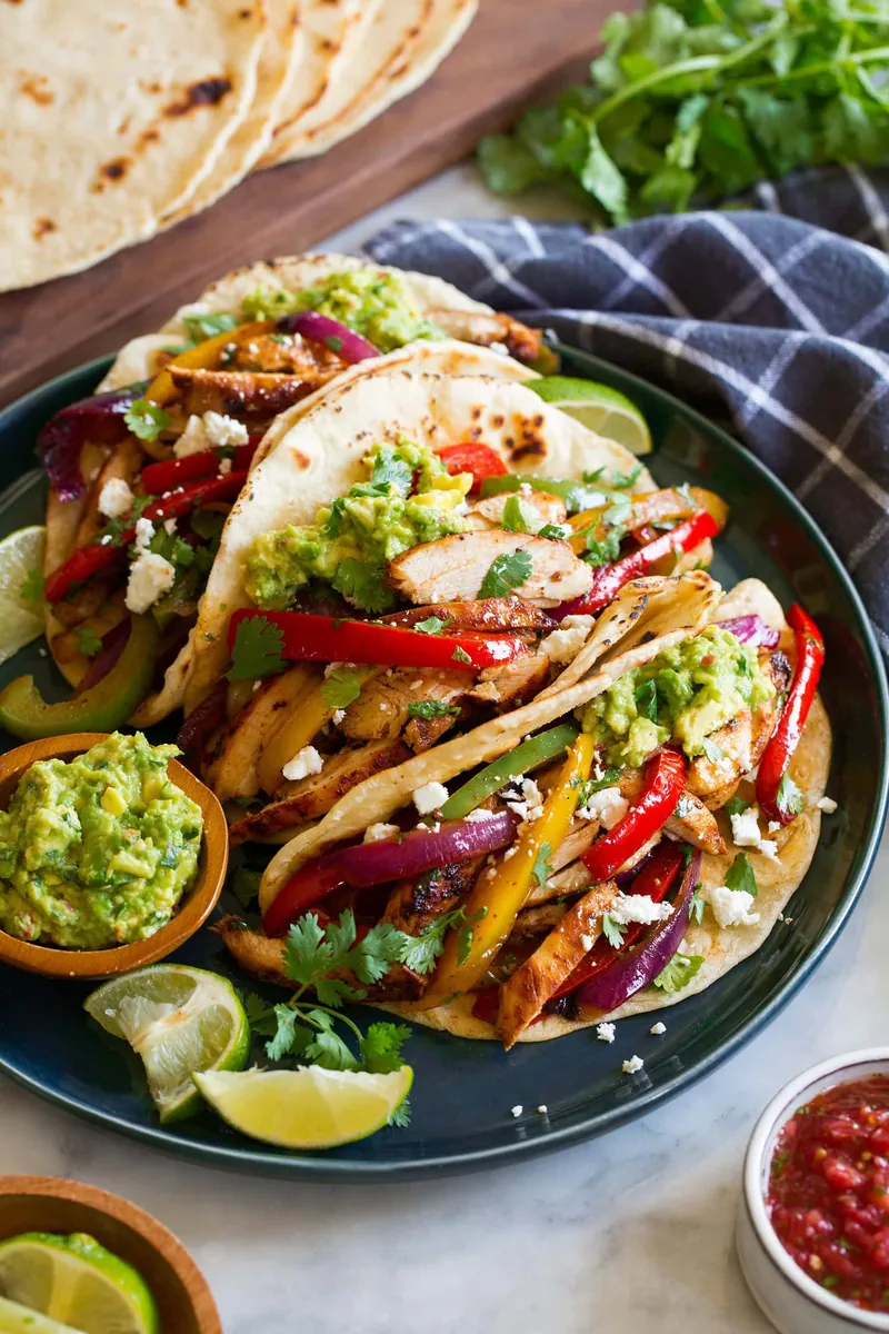 Chicken Fajitas with bell peppers