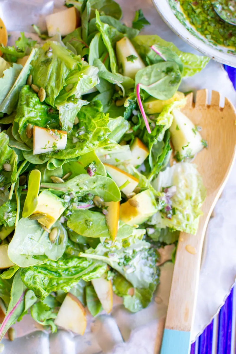Kale Avocado Pear Salad