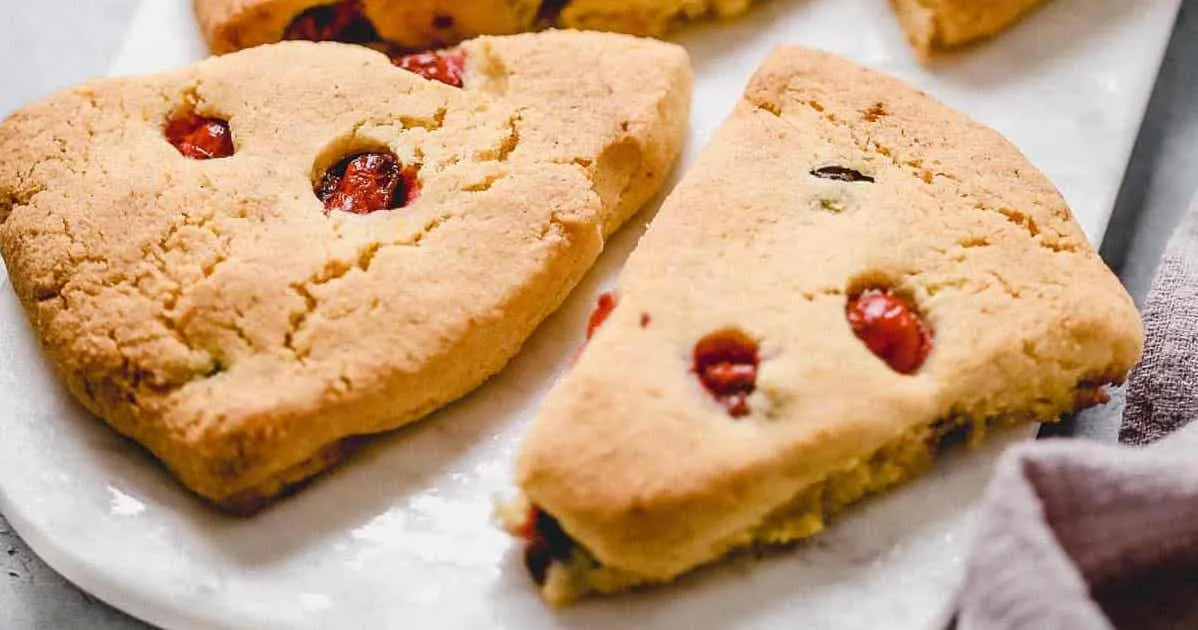 Cranberry Orange Scones with eggs