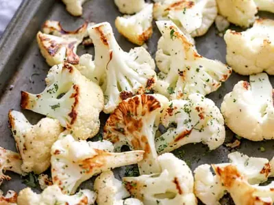 Baked Garlic Cauliflower