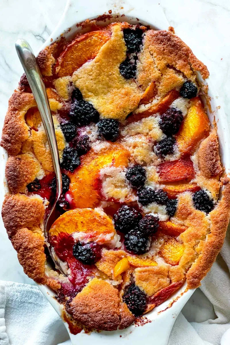 Blackberry Peach Cobbler