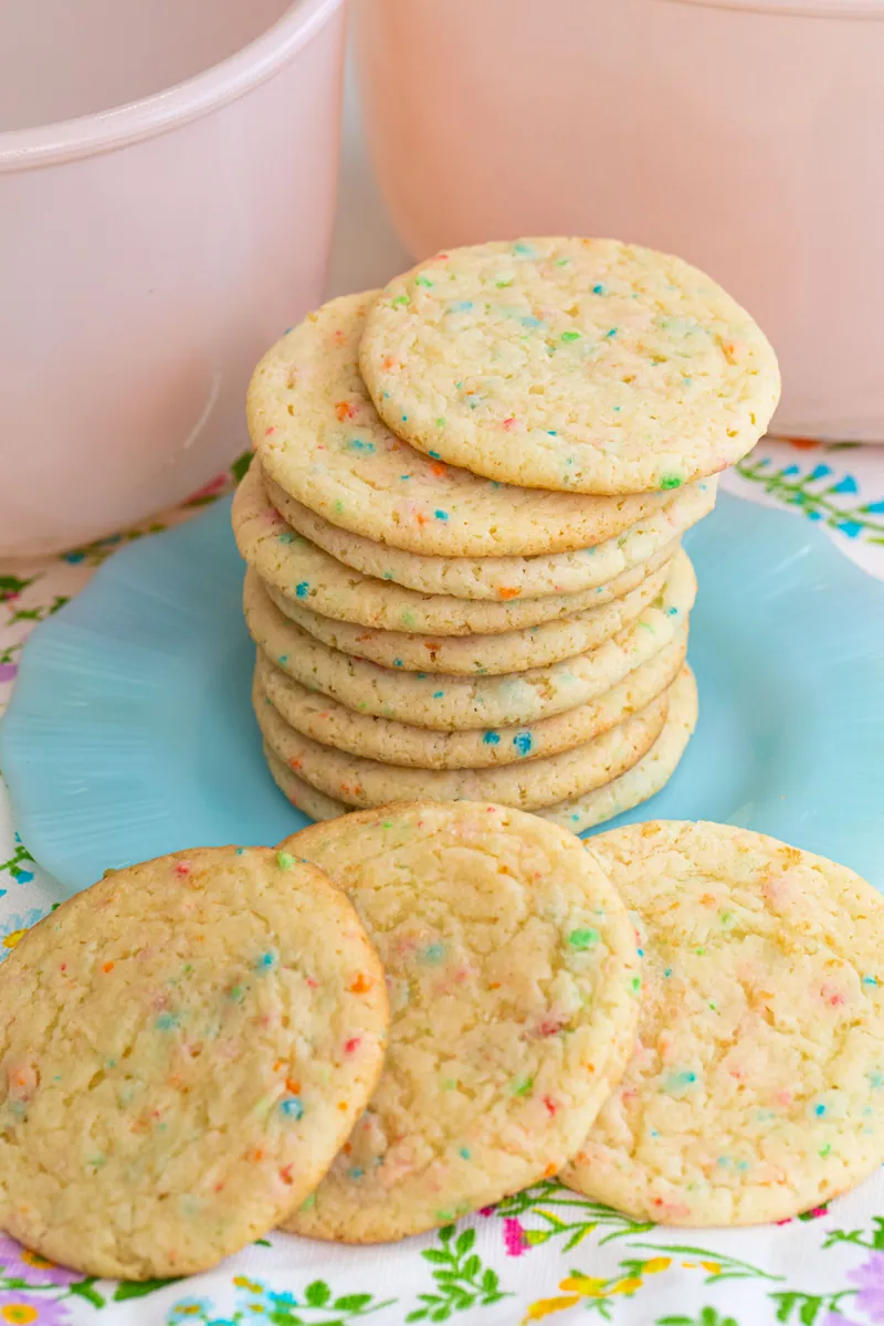 Rainbow Cake Mix Cookies