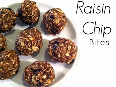 Oatmeal Cinnamon Raisin Chip Bites