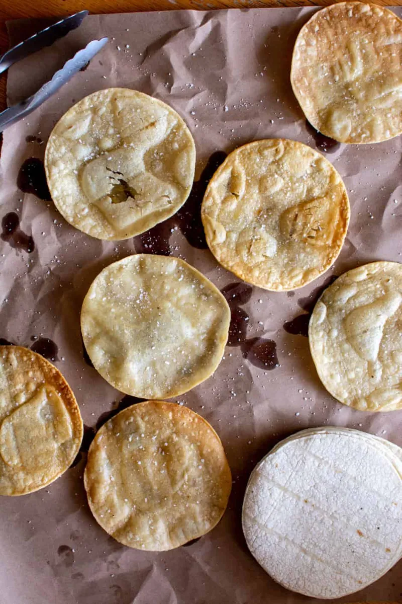 Homemade Fried Tostadas