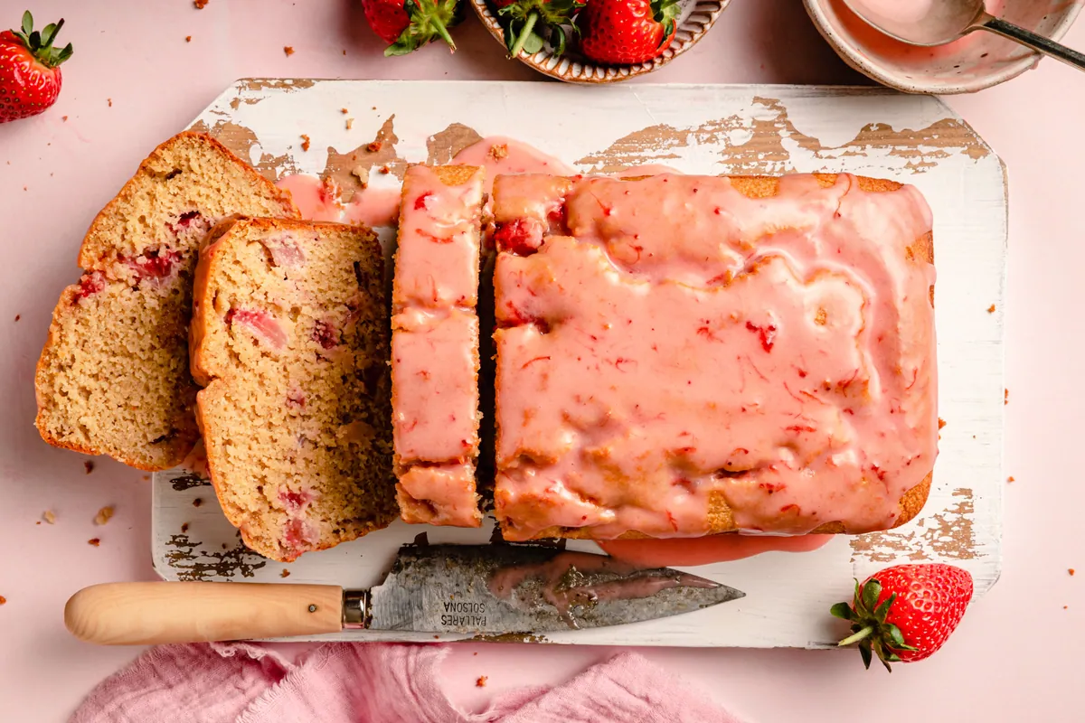 Gluten-Free Strawberry Shortcake Bread