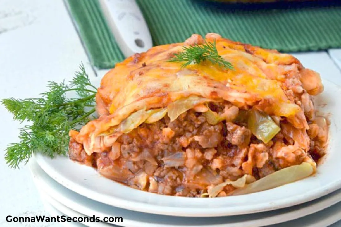 Cabbage Roll Casserole with ground beef