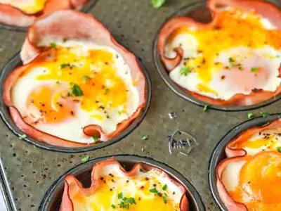 Baked Ham Eggs
