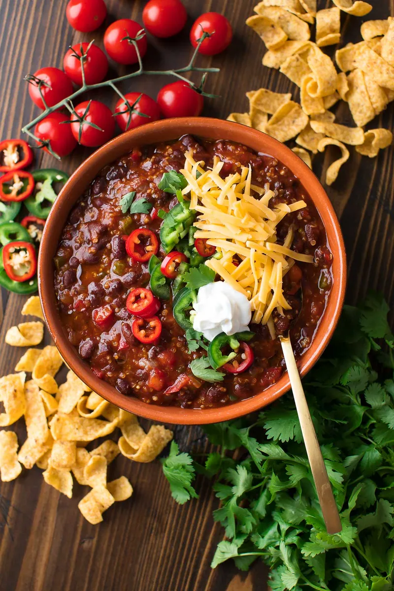 Black Bean Quinoa Chili